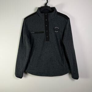 DRI Duck Womens Sierra Melange Fleece Pullover Jacket Charcoal - Large